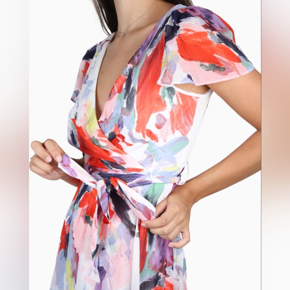 DKNY Multicolor Abstract Dress SZ 8